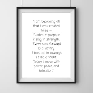 Inspirational Digital Wall Art | Printable Wall Art | Digital Download | Motivational Quote | Gym Poster | Mindset Decor - 5x7 or 11x14