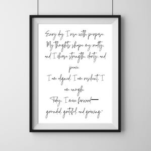 Inspirational Digital Wall Art | Printable Wall Art | Digital Download | Motivational Quote | Mindset Decor - (5x7) (11x14) Print