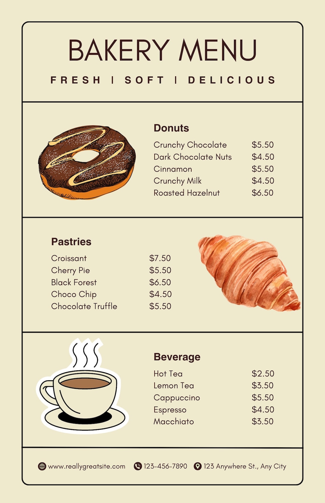 Editable Bakery Price List Template Etsy Editable Bakery Price List Template Etsy