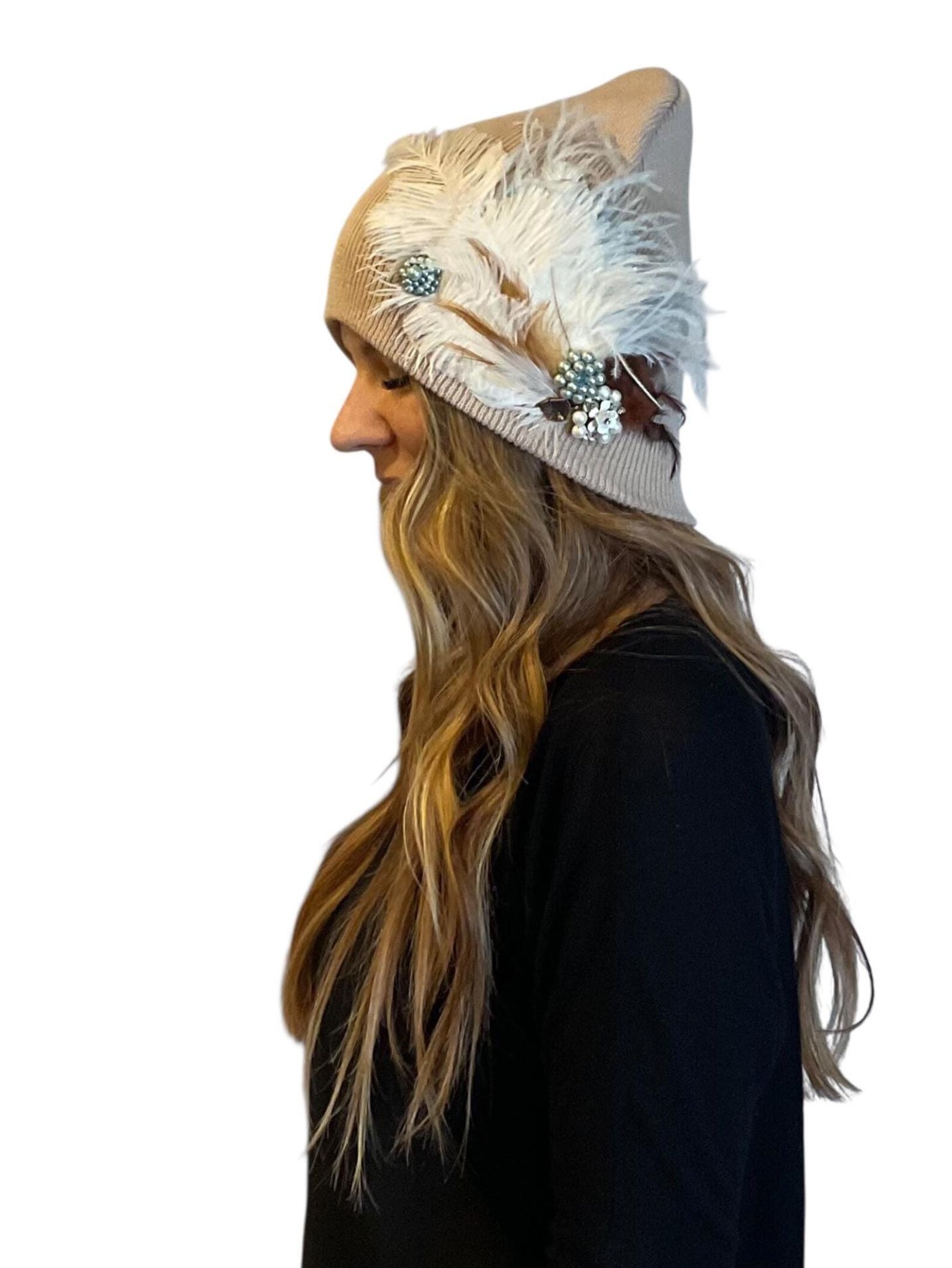 Wind & Air Feathered Flapper - Fashionable Sparkly Vintage Jeweled All ...