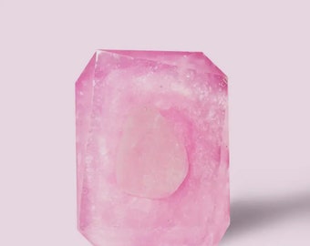 Wild Roses Crystal Infused Bar Soap - Vegan Bar Soap - Cruelty Free Soap - Cleansing Bar Soap - Rose Quartz Bar Soap - Shower Bathtime Soap