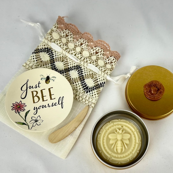 BumbleBee Lotion Bars - Handmade Product - Custom Gift Set for Him & Her - Hand and Body Lotion Moisturizer Bar - Personalized Gift