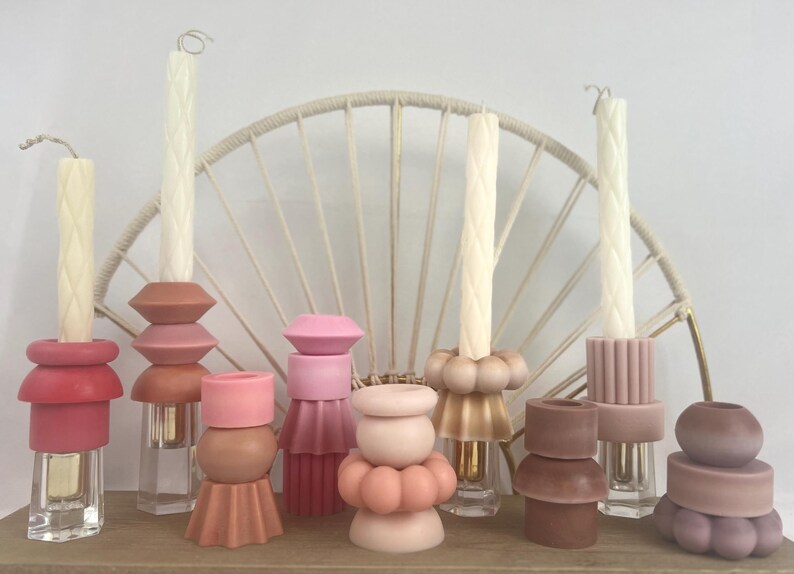 Taper Accent Ornamental Candle Rings Any Occasion Decorative Table