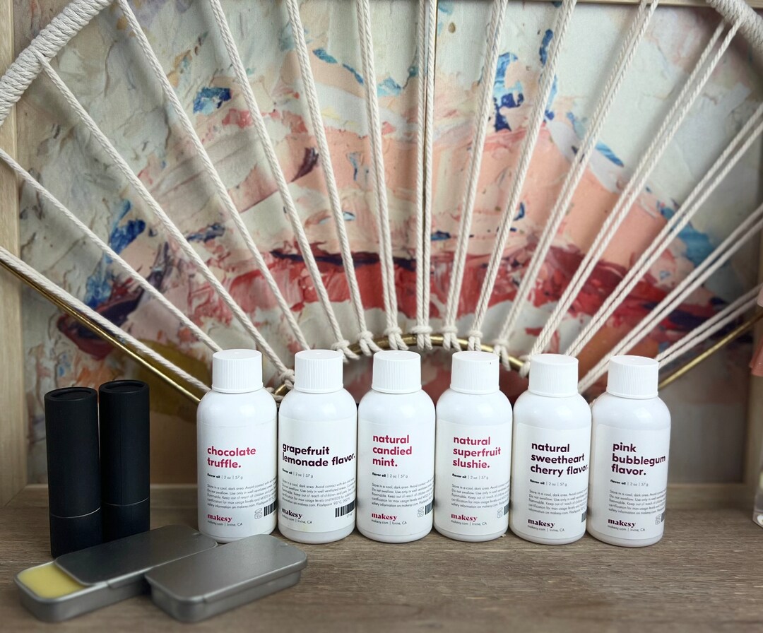 Flavor Oil Lip Balm Bubblegum Mint Cherry Chocolate Berry Grapefruit