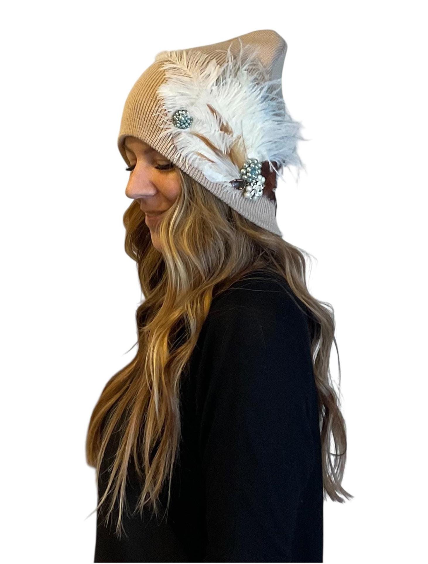 Wind & Air Feathered Flapper - Fashionable Sparkly Vintage Jeweled All ...