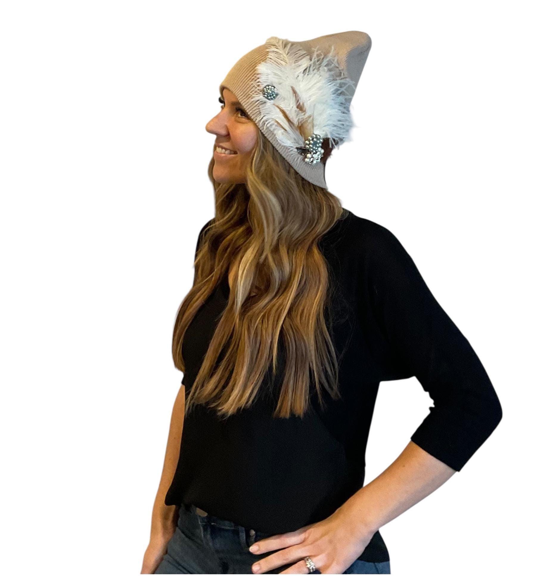Wind & Air Feathered Flapper - Fashionable Sparkly Vintage Jeweled All ...