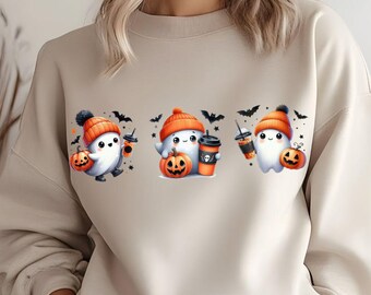 Cute Ghost Png, Halloween Png, Coffee Png, Bougie Png, Bougie Ghost, Sticker Png, Mug Png, Trending Png, Here For The Boos, pod, dtf, png