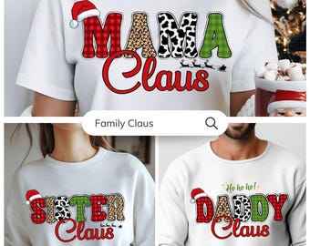 Christmas Mama Coquette Png | Christmas Mama Daddy Baby Claus Bundle Png | Christmas Family Png | Xmas Sublimation Design