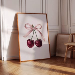 Trendy Bow Posters - Girly Wall Art and Coquette Prints - Aesthetic Feminine Decor for Bedroom and Pink Wall Spaces