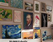 10.000 Eclectic Wall Art Print, Gallery Wall Set, Maximalist Gallery Wall Collage, Printable Digital Art, Eclectic Gallery Set