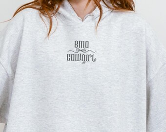Emo Cowgirl Hoodie: Southern Goth Graphic Country Music Shirt