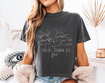 You're Gonna Go Far Comfort Colors Folk Music Festival Crop T-Shirt