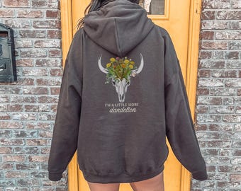 Dandelion Vintage Style Western Country Concert Hoodie