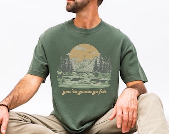 You're Gonna Go Far Men's Comfort Colors Vintage Style Folk Music Festival Shirt