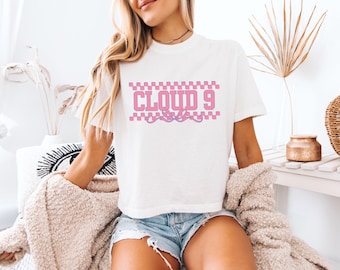 Cloud 9 Emo Cowgirl Comfort Colors Crop Shirt Beautiful Things Country Concert Outfit