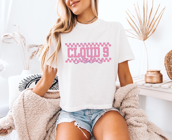 Cloud 9 Emo Cowgirl Comfort Colors Crop Shirt Beautiful Things Country Concert Outfit