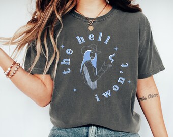 Camiseta con la frase "No voy a hacer nada", silueta de vaquera, estilo campestre, furia femenina, furia femenina, camiseta feminista, ropa de mujer, perra atrevida