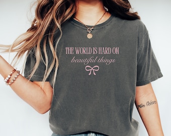The World Is Hard On Beautiful Things Cloud 9 Emo Cowgirl Shirt Country Concert Outfit