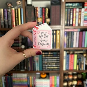 Book Lover Sticker Set | Romance Thriller Reader Stickers | Spicy Chapters & Plot Twists Booktok Vinyl Decals Romance