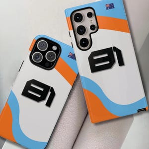 McLaren Tough Phone Case Cover fit for iPhone 16, 15, 14, 13, 12, 11, XR, XS & Samsung S25, S24, S23, S22, S20, Pixel 9, 8, 7, 6