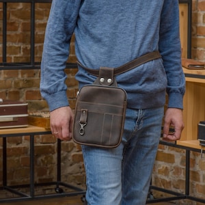 Leather waist bag, Leather belt bag, Monogram belt bag, Custom belt bag, Custom waist bag, Handmade waist bag, Leather hip pack, Waist pack