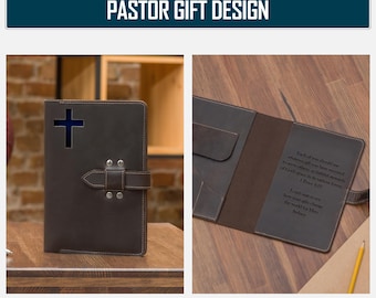 Leather prayer journal, Gift for pastor, Gifts for catholic, Religious men gift, Custom leather diary, Gift for prayer, Personalized journal