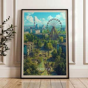 Affiche de voyage de Pripyat – Art mural de Tchernobyl, en Ukraine