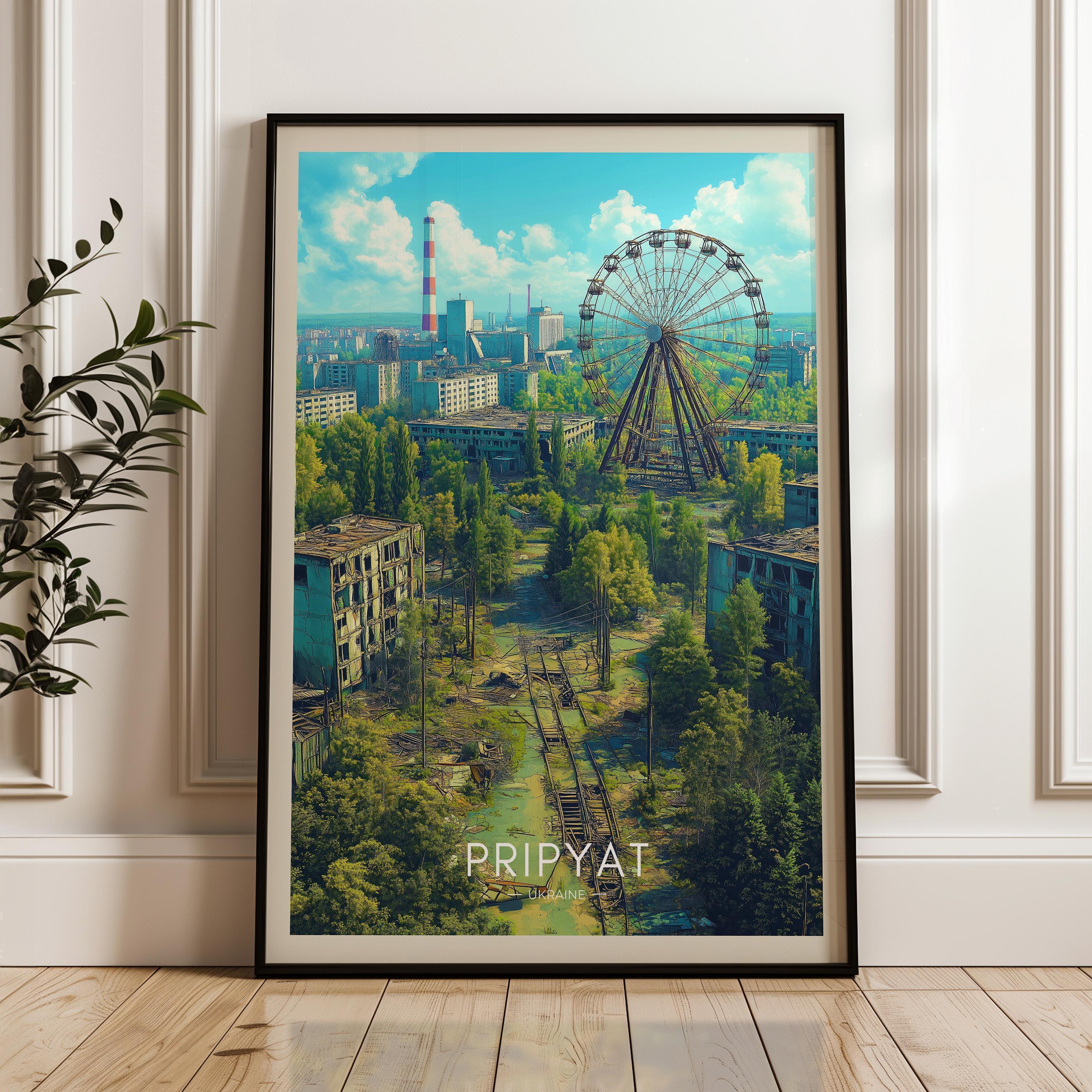 Pripyat Travel Poster – Chernobyl Ukraine Wall Art - Etsy