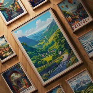 Yorkshire Dales Travel Poster: UK National Park Art Print image 3