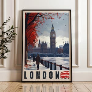 London Travel Poster: Big Ben England Wall Art