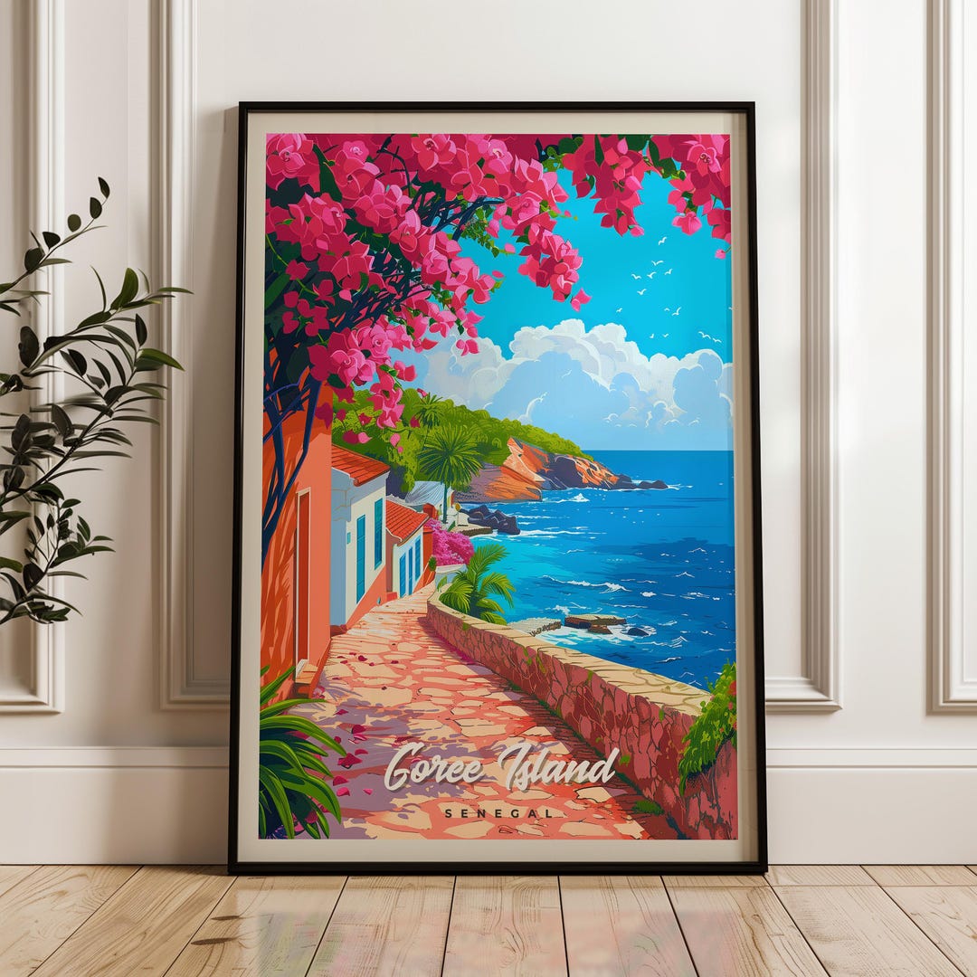 Goree Island Senegal Travel Poster: Vibrant African Wall Art - Etsy