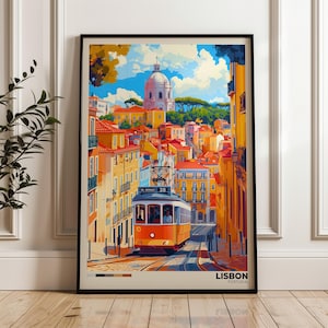Lisbon Travel Poster - Portugal Wall Art Print, Illustration Poster, Artwork, Home & Office decor, Gift idea, Travel print, Lisboa print