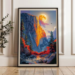 Yosemite National Park Poster: El Capitan USA Travel Print