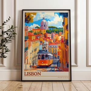 Lisbon Travel Poster - Portugal Wall Art Print, Illustration Poster, Artwork, Home & Office decor, Gift idea, Travel print, Lisboa print