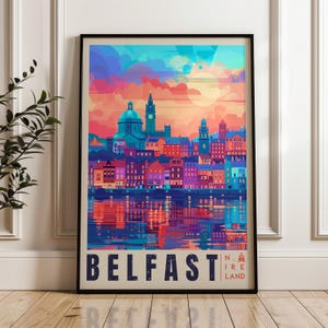 Belfast Travel Poster: Northern Ireland Art Print
