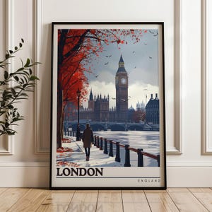 London Travel Poster: Big Ben England Art Print