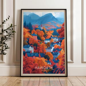 Haworth Travel Poster: Yorkshire Illustration Art Print