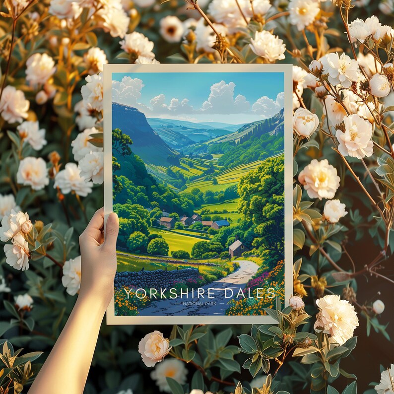 Yorkshire Dales Travel Poster: UK National Park Art Print image 6