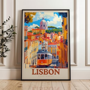 Lisbon Travel Poster - Portugal Wall Art Print, Illustration Poster, Artwork, Home & Office decor, Gift idea, Travel print, Lisboa print