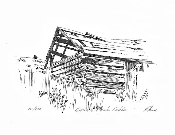 Browns Park Cabin Abandoned Home Colorado Wyoming Border Etsy