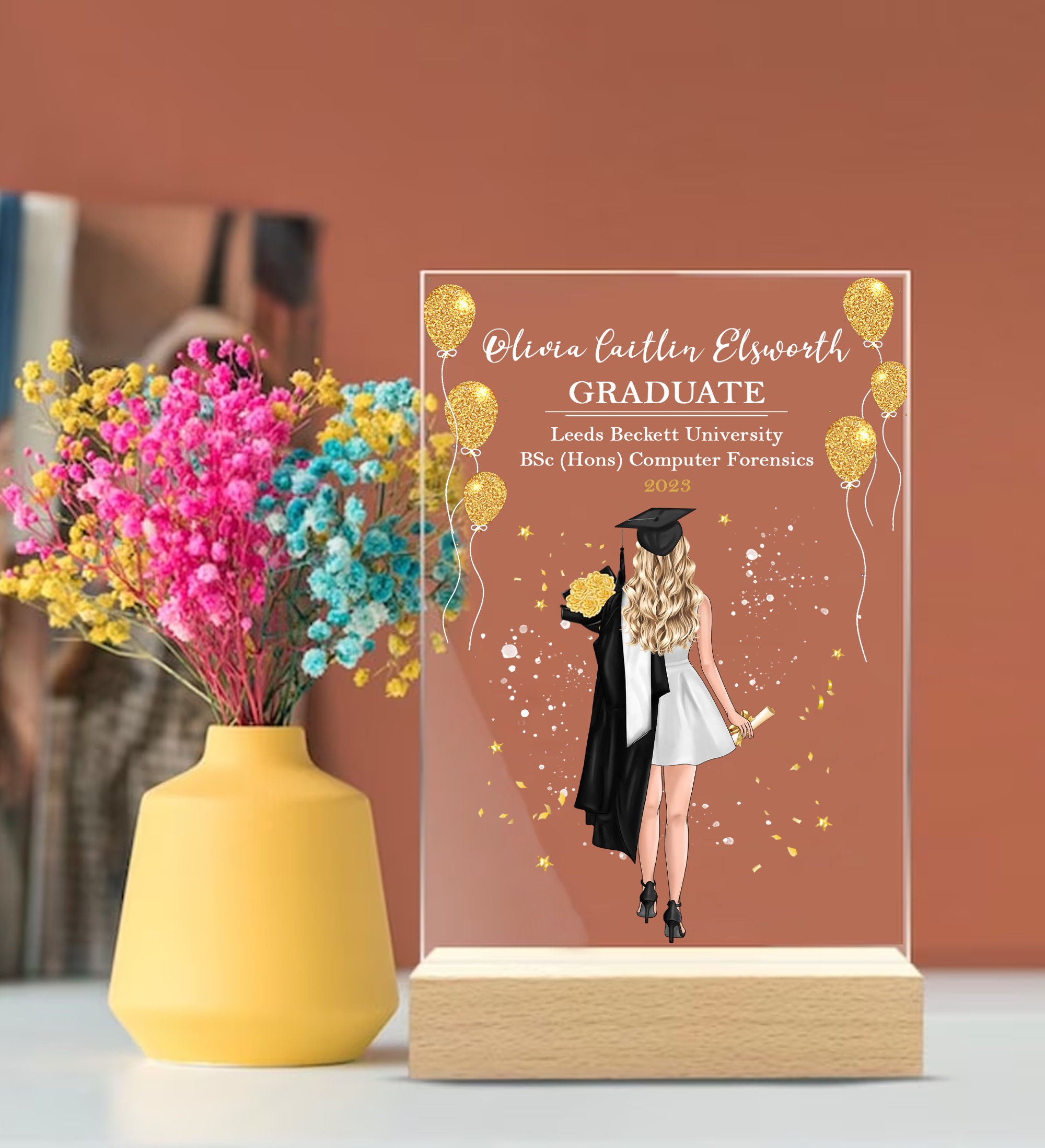 Placa Acrílica Personalizada Para Graduación: Un Recuerdo Para Toda La Vida 2 Placa Acrílica Personalizada Para Graduación: Un Recuerdo Para Toda La Vida 2