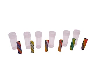 8mm Twisted Glass Tips 8 x 30mm. Hand Crafted / Easy to clean - reusable