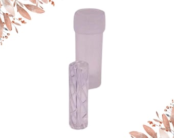 Hand Twisted Glass Filter Tips, 8 x 30mm, Reusable Borosilicate Mouthpiece ( Clear )