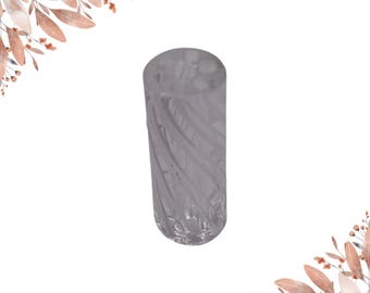 1 x Clear Twisted Glass Filter Tip | 7 Holes | 12mm x 30mm | Easy to Clean Reusbale | Clear |