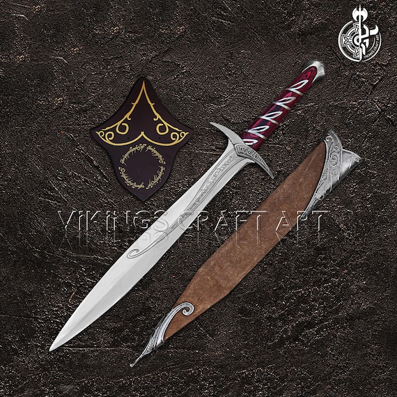 Sting Sword Replica from The Hobbit Handmade Fantasy Blade Custom Engraved Collector Gift for Him
