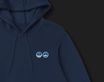 One Piece-Inspired Full-Zip Sweatshirt | Minimalist Embroidered Ace’s Tattoo Design | Unisex Anime Jacket | Subtle One Piece Merch