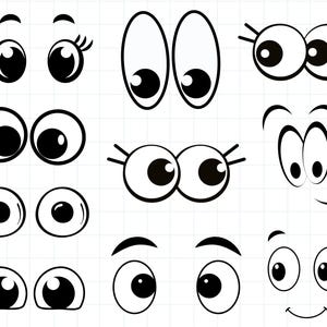 Kawaii gezichten SVG-bundel, schattig gezicht clipart, cartoon emoji gezicht SVG gezichten digitaal, anime gezichten, sticker kunst, commercieel gebruik download png