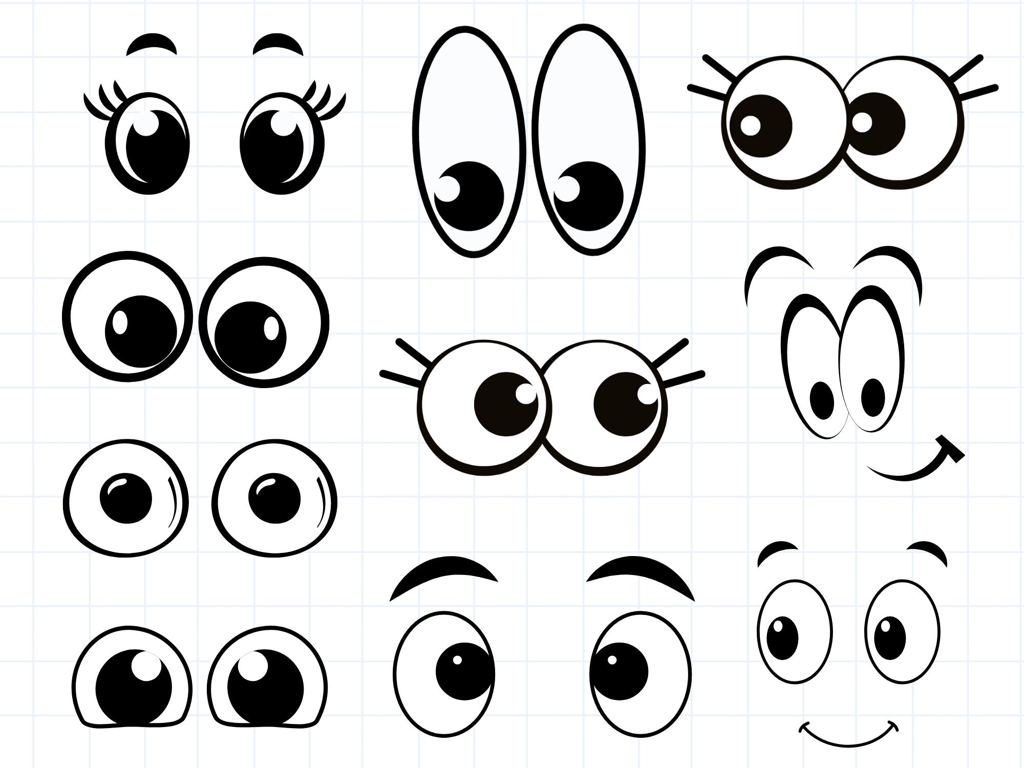 Eye mouth sticker - Etsy België, image size:2000x1500