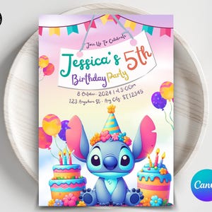 Modèle d'invitation d'anniversaire modifiable de point, invitations de fête d'anniversaire imprimables, invitation numérique de fête d'enfants, invitation numérique de carte d'anniversaire