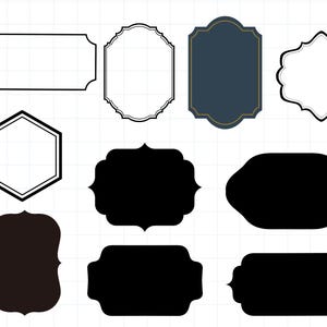 Frame clipart, Vintage Frames clipart, Frame svg, Label svg, Banner Svg, Label Frames svg, Vintage Frames Svg